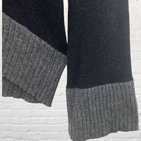 Maria Cher Sweater 1/US S Black Gray Colorblock Angora Wool Cowl Neck Argentina - Picture 10 of 16